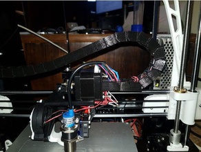 e3d anet a8 stepper motor cable chain mount printer parts 3d print model - Mito3D