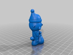 il mio personalizzata di babbo natale casuale anche sculture 3d print model - Mito3D