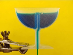 half pythagorean cup physics astronomy fluid mechanics hydrostatic pressure experiment water 3d print model - Mito3D