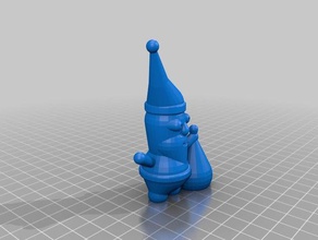 my customized santa claus 2 sculptures 3d print model - Mito3D