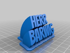 barwig neu office personalizzato 3d print model - Mito3D