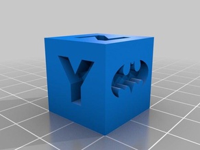 xyz-20mm batman pacman Kalibrierung cube 3d drucken xyzprinting 3d print model - Mito3D
