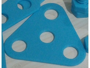 triangle de la plaque construction jouets 3d print model - Mito3D
