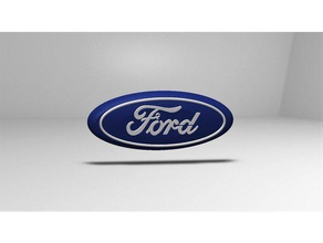 ford ka logotipo a indústria automotiva emblema carro 3d print model - Mito3D