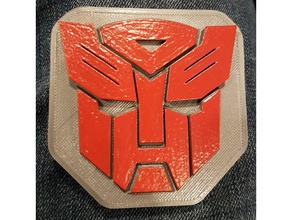 autobots wearable badge toy game accessories clip transformers 3d print model - Mito3D