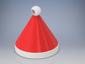 de base chapeau santa ornement décor 3d print model - Mito3D