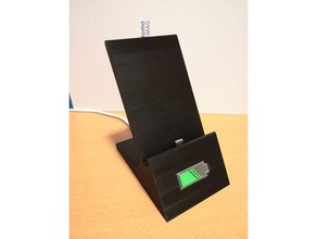 mobil dock şarj standı telefon siyah tutucu huawei p20 pla evrensel 3d print model - Mito3D