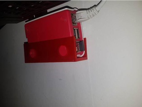 pi case wall mount quick dirty electronics raspberry retropie 3d print model - Mito3D