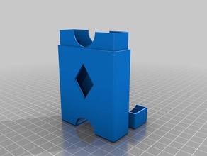 cartão de balcão caixa com entalhe da tampa brinquedo jogo os acessórios personalizado 3d print model - Mito3D