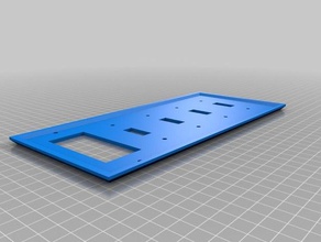 Wohnzimmer-Wand-Platte Haushalt angepasst 3d print model - Mito3D