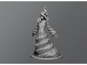 water elemental 3d printing dd dungeons dragons enemy monster tabletop 3d print model - Mito3D