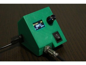 tiny e-lab t12 oled soldering station diy hakko iot123 iron tool 3d print model - Mito3D