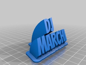 dj marchi office personalizado 3d print model - Mito3D