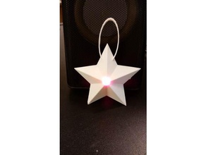 led star ornament decor holiday decoration 3d print model - Mito3D