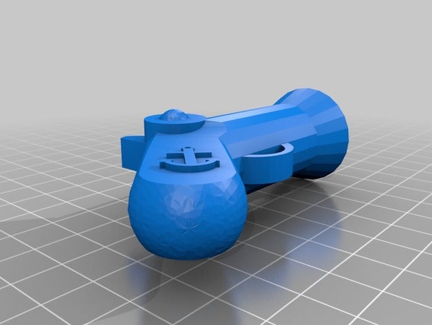 pistolet de pirate jouet jeu accessoires 3D print model - Mito3D