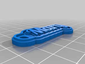 my customized multiline tag keychain mary red 216-882-2703 keychains 3d print model - Mito3D
