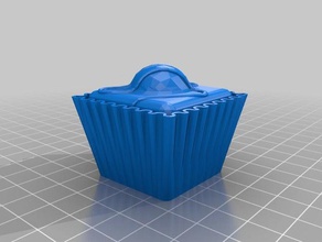 fondant de lujo otros la torta cupcake 3d print model - Mito3D