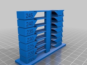 custom compact petg temptower remix 3d printing tests customized temperature test 3d print model - Mito3D