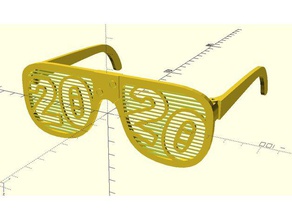 shutter shades Kleingedruckte Bett Brille Sonnenbrille 3d print model - Mito3D