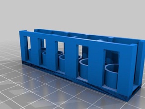 Halter 5 kryoröhrchen Teile Chemie Labor 3d print model - Mito3D