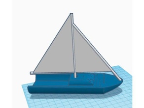 sailbaot araç tekne modelship okyanus yelkenli yelken 3d print model - Mito3D