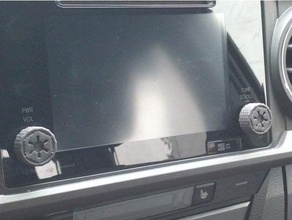 3ª geração do toyota tacoma botões de rádio automotivo 3d print model - Mito3D