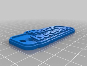 keychain neusa keychains customized 3d print model - Mito3D