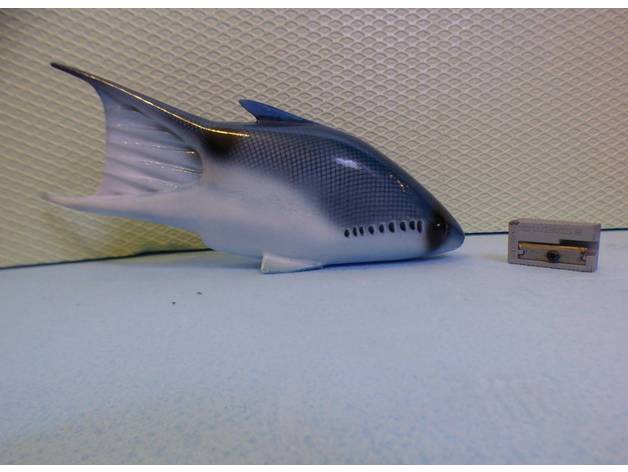 furcacauda animali pesce i fossili preistorico 3D print model - Mito3D