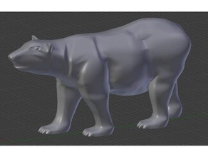 urso polar animais eisbr 3d print model - Mito3D