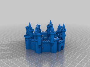 el castillo castilloso de los edificios estructuras personalizado 3d print model - Mito3D
