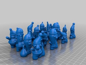 il mio personalizzata di babbo natale casuale anche 16 sculture 3d print model - Mito3D