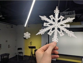 realistico fiocco di neve 1 2 d arte 3d print model - Mito3D