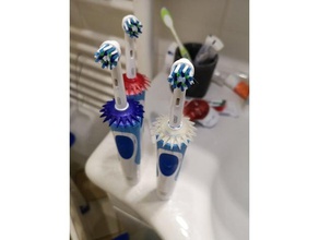 etoothbrush dentifricio a goccia anello di braun oral bagno 3d print model - Mito3D