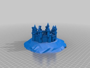 el castillo castilloso limited island edition buildings structures customized 3d print model - Mito3D