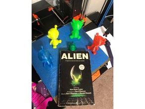 alien head bookmark signs logos 3d print model - Mito3D
