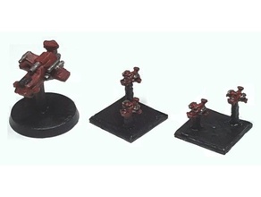battlefleet gothic scale thunderhawk ordinance proxy games 40k bfg miniatures spaceship tabletop warhammer 3d print model - Mito3D