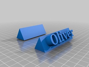 oliver Namenstag 3d drucken 3d print model - Mito3D