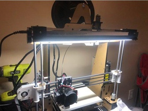 t5 sunblaster hanging bracket 3d printer accessories lighting anet a8 mods upgrade mounting 3d print model - Mito3D