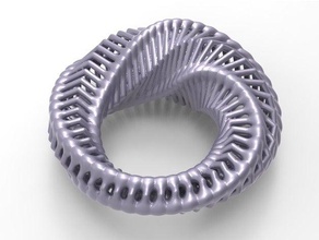 twisted-penta-Knochen - Zubehör Kunst generative 3d print model - Mito3D