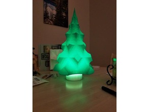 christmas tree light base Dekor Weihnachts-Dekoration Weihnachten Bäume dyi led-Licht Licht stand puck xmas 3d print model - Mito3D