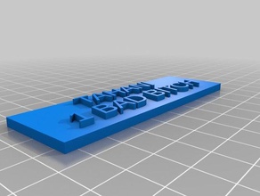 tahani bb signos logotipos personalizado 3d print model - Mito3D