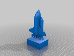 space shuttle block 3d printing 3d print model - Mito3D