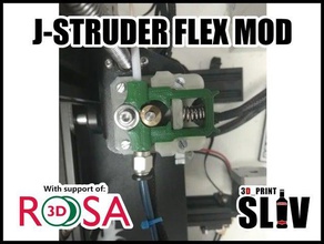 j-struder flex mod 3d de la impresora extrusoras flexible jstruder ninjaflex ninja tpe tpu filamento 3d print model - Mito3D
