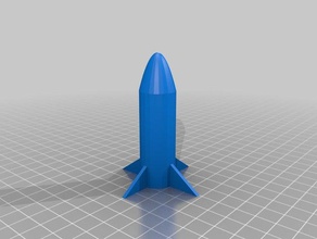 razzo 3d la stampa drone modello di rocketship spazio 3d print model - Mito3D