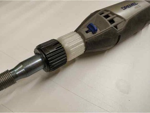 dremel 4200 flex shaft 225 adapter hand tools attachment 3d print model - Mito3D