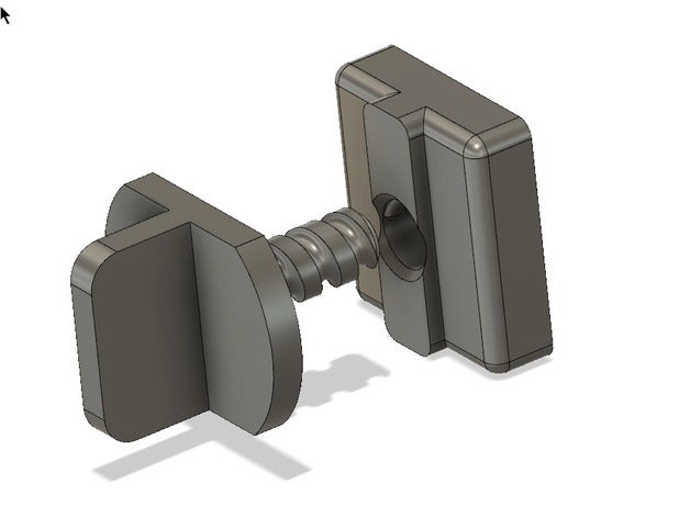 carril de cortina tapón las piezas repuesto la 3D print model - Mito3D