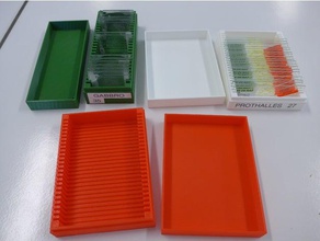 boite rangement pour lames mince Mikroskopie-slide-box lernen 3d print model - Mito3D