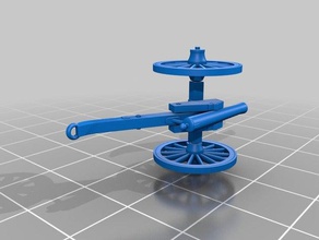 napoleon cannon pounder toys games 36 boardgame fire french guns napoleonic rare wargaming weapon 3d print model - Mito3D