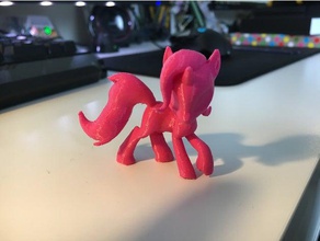 unicorn without base plate creatures my little pony 3d print model - Mito3D