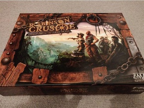 robinson crusoe adventures cursed island 1st edition board game insert toy accessories boardgame inserts box 3d print model - Mito3D